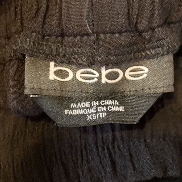 Bebe Pants Black Casual Pants with Elastic Waist and Ankles Size XS - Picture 7 of 8